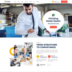 Pixen - Printing Services Company HTML5 Template