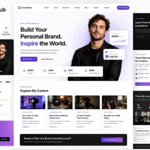 CreatorHub - Modern WordPress Theme