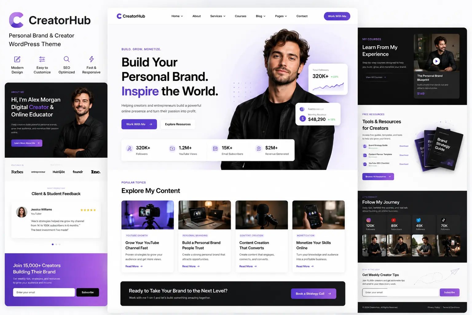 CreatorHub - Modern WordPress Theme